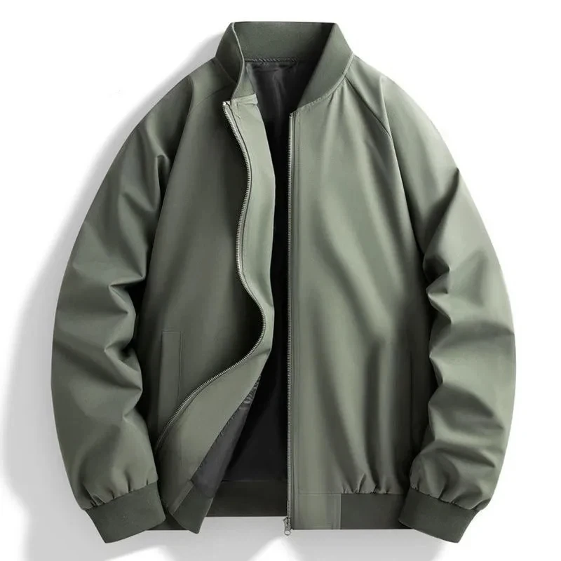 Men's Casual Loose Baseball Jacket Solid Color Versatile Workwear Bomber Jacket Spring Autumn Outerwear
Men's Casual Loose Baseball Jacket Solid Color Versatile Workwear Bomber Jacket Spring Autumn Outerwear