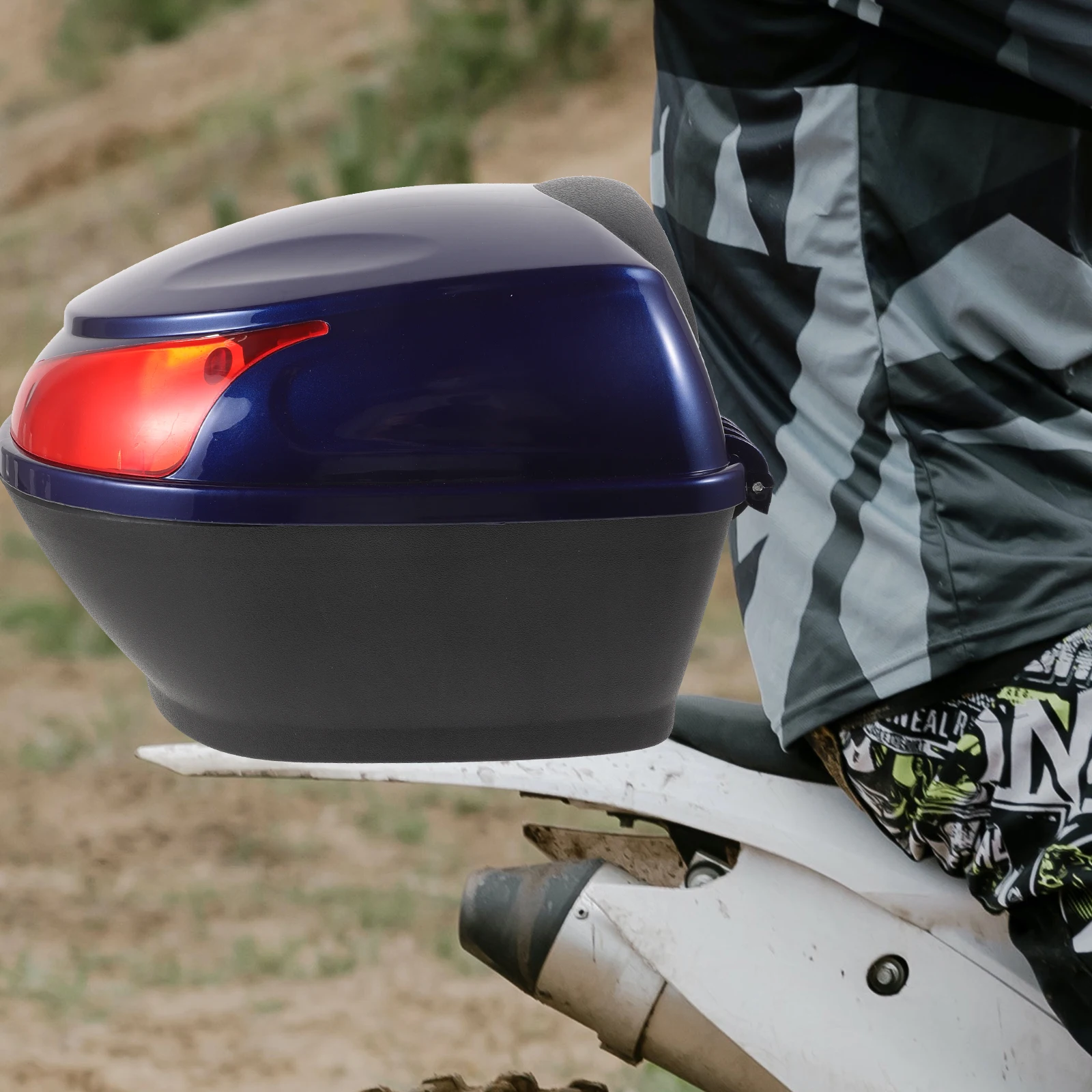 Electric Scooter Trunk Motorcycle Luggage Box Navy Large Capacity Waterproof Tail Case Storage Carrier Bike Travel
Electric Scooter Trunk Motorcycle Luggage Box Navy Large Capacity Waterproof Tail Case Storage Carrier Bike Travel