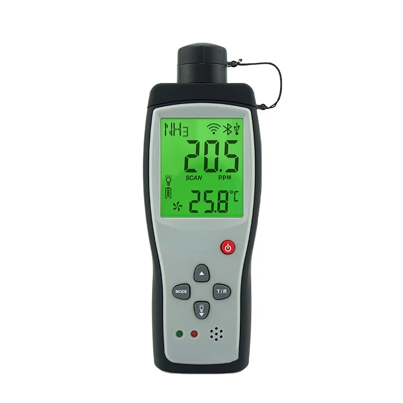 Smart Sensor Handheld Ammonia Gas NH3 Detector Meter Tester Monitor Range 0-100PPM Sound Light Alarm Gas Analyzers AR8500
Smart Sensor Handheld Ammonia Gas NH3 Detector Meter Tester Monitor Range 0-100PPM Sound Light Alarm Gas Analyzers AR8500