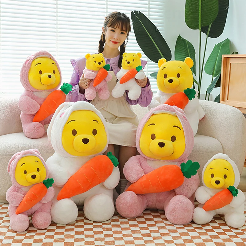 Disney Kawaii Winnie Stuffed Doll Plush Toy Cute Carrot Rabbit Winnie Bear Cartoon Transforming Doll for Kids Birthday Xmas Gift
Disney Kawaii Winnie Stuffed Doll Plush Toy Cute Carrot Rabbit Winnie Bear Cartoon Transforming Doll for Kids Birthday Xmas Gift