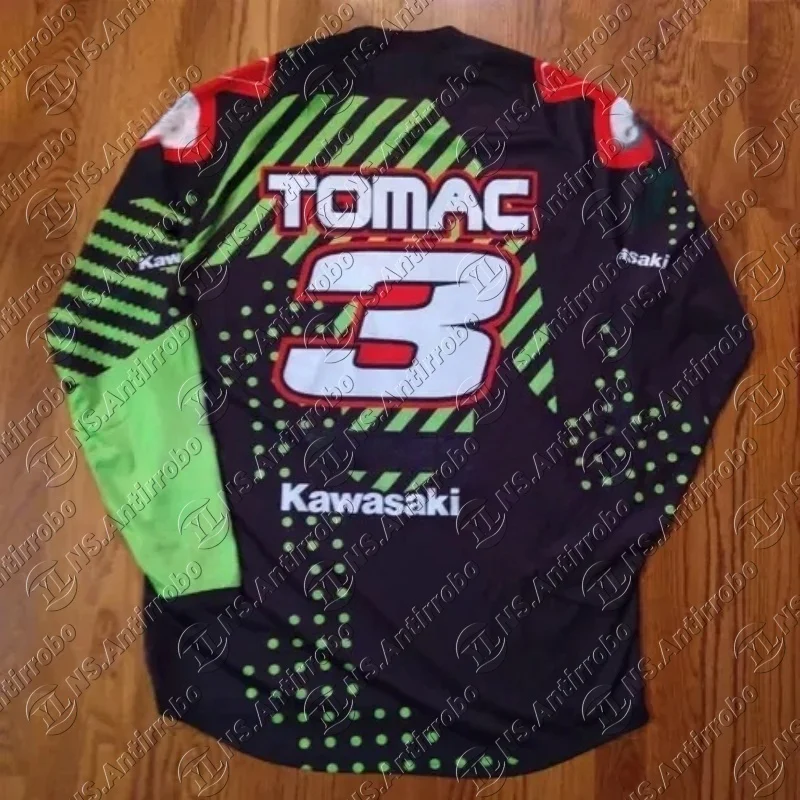 Мотоциклетная футболка Kawasaki, новая футболка Kawasaki, летняя футболка для верховой езды, солнцезащитный крем, быстросохнущая, впитывающая пот, футболка с длинным рукавом
Мотоциклетная футболка Kawasaki, новая футболка Kawasaki, летняя футболка для верховой езды, солнцезащитный крем, быстросохнущая, впитывающая пот, футболка с длинным рукавом