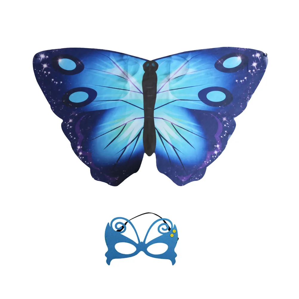 Halloween Cloak Set For Kids Multicolor Chiffon Wings Cape Mask Party Props Cosplay Costume Accessories Children Costume
Halloween Cloak Set For Kids Multicolor Chiffon Wings Cape Mask Party Props Cosplay Costume Accessories Children Costume