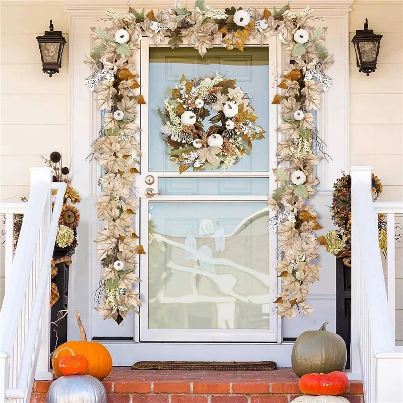 Reliable Fall Decor - Fall Garland -6Ft Autumn Leaf Pumpkin Berry Garland - Fireplace Thanksgiving Hallowee
Reliable Fall Decor - Fall Garland -6Ft Autumn Leaf Pumpkin Berry Garland - Fireplace Thanksgiving Hallowee