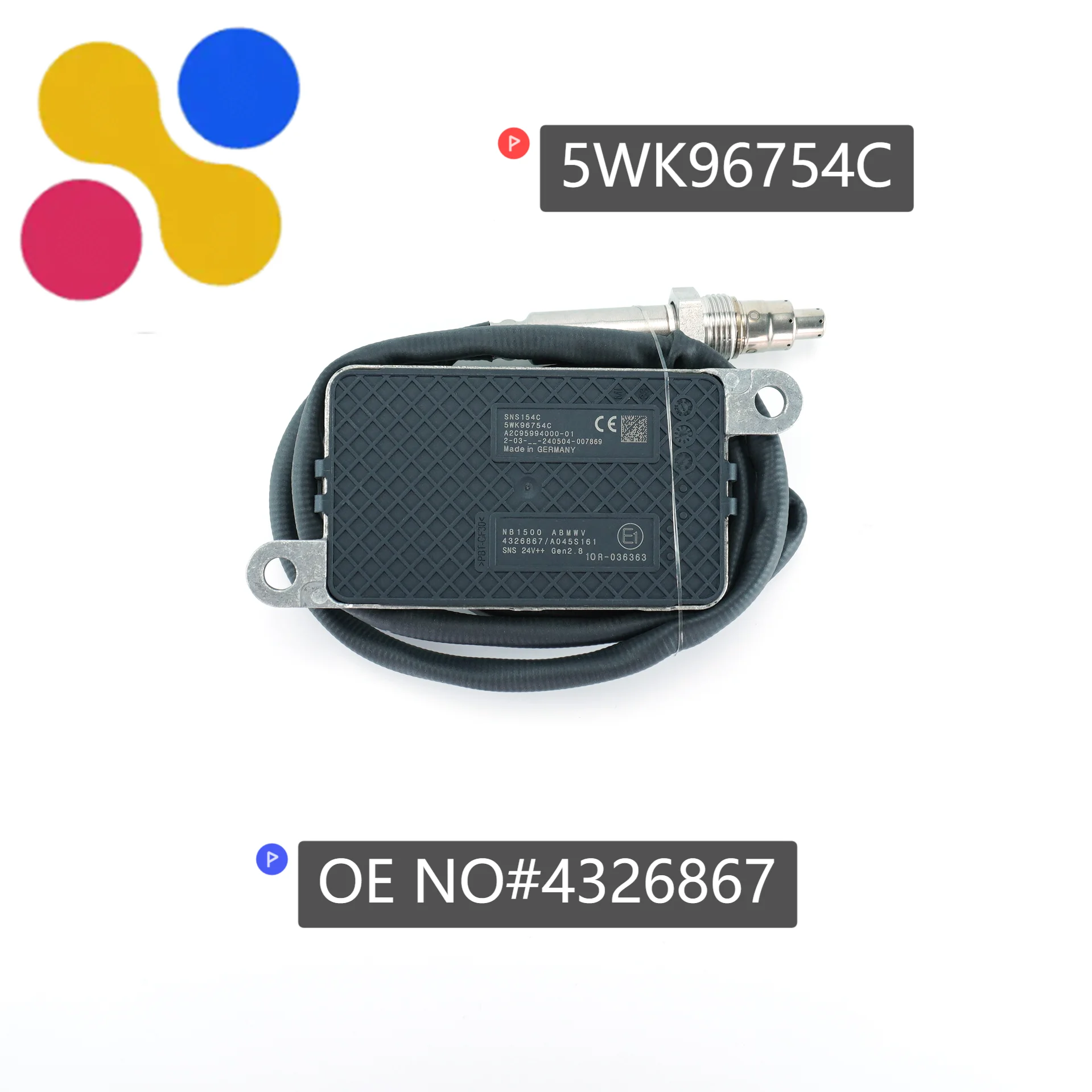 5WK96754C 4326867 5wk9 6754c New Nitrogen Oxygen Sensor High Quality NOX Sensor For CUMMINS Engine Truck Spare Parts
5WK96754C 4326867 5wk9 6754c New Nitrogen Oxygen Sensor High Quality NOX Sensor For CUMMINS Engine Truck Spare Parts
