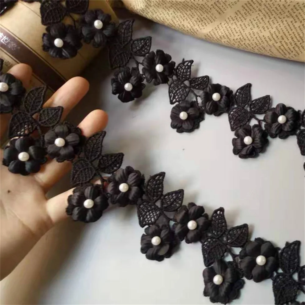 10X Black Polyester Rose Flower Embroidered Lace Trim Ribbon Fabric Sewing Craft For Costume Wedding Dress Decoration 6X6cm
10X Black Polyester Rose Flower Embroidered Lace Trim Ribbon Fabric Sewing Craft For Costume Wedding Dress Decoration 6X6cm