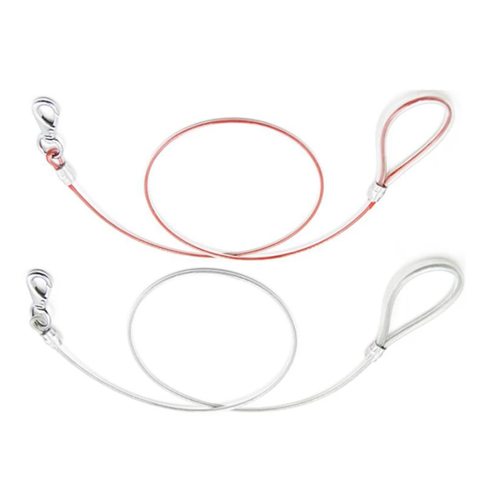 Dog Control Leash Red Stainless Steel Pet Wrapped Wire Rope Grooming Tool with Rubber Comfortable for
Dog Control Leash Red Stainless Steel Pet Wrapped Wire Rope Grooming Tool with Rubber Comfortable for