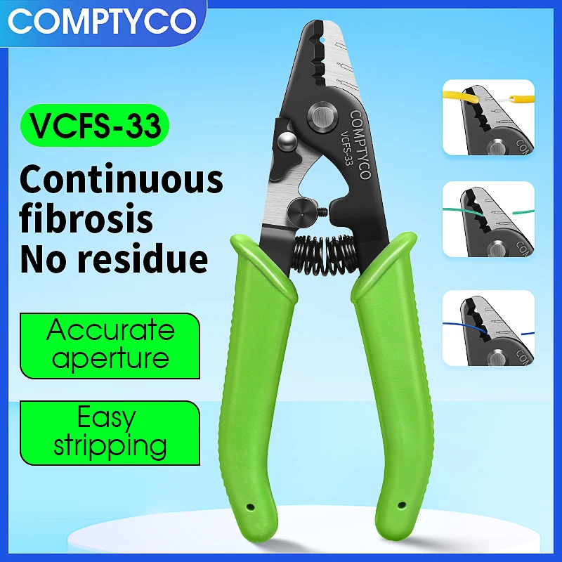VCFS-3/VCFS-33/VCFS-30 Three-port Optical Fiber Stripper / Pliers / Wire strippers FTTH Tools Fiber Optic Stripping Pliers
VCFS-3/VCFS-33/VCFS-30 Three-port Optical Fiber Stripper / Pliers / Wire strippers FTTH Tools Fiber Optic Stripping Pliers