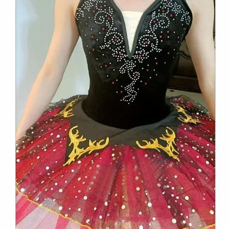 Black Red Professional Tutu La Esmeralda Performance Ballet Tutu Platter Pancake Tutu Dress Girls Kids Ballerina Party Costume
Black Red Professional Tutu La Esmeralda Performance Ballet Tutu Platter Pancake Tutu Dress Girls Kids Ballerina Party Costume