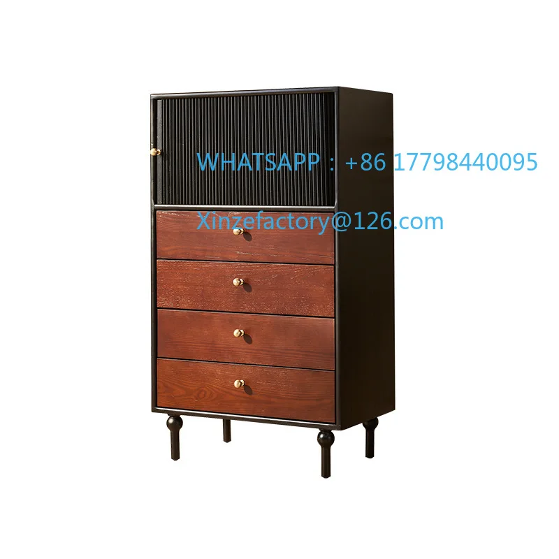 Customizable French Solid Wood Chest Black American Living Room Rolling Shutter Cabinet Door Locker Medium Antique Furniture
Customizable French Solid Wood Chest Black American Living Room Rolling Shutter Cabinet Door Locker Medium Antique Furniture