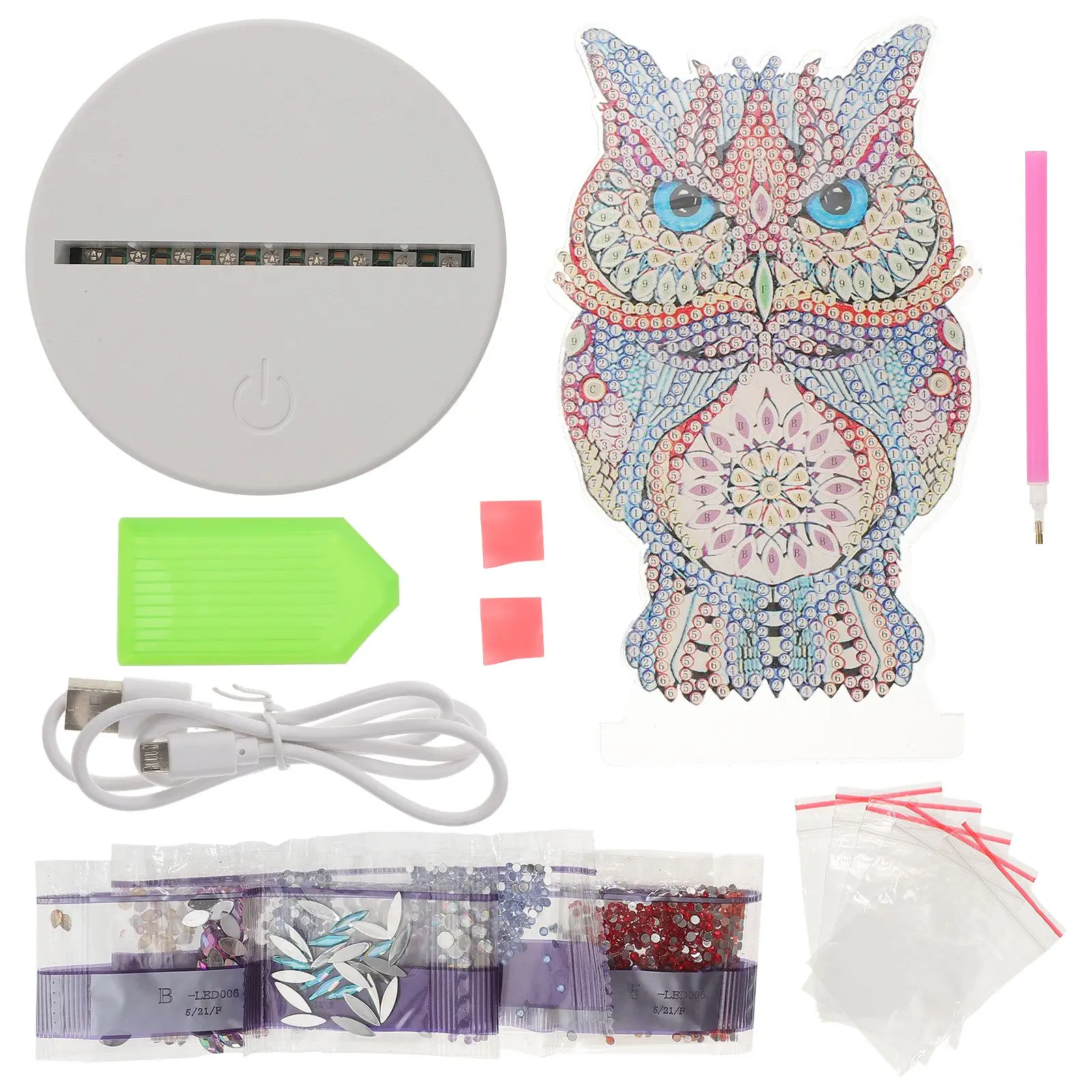 LED Diamond Lamp Owl Shape Creative Night Light Decorative Plastic DIY Lamps for Bedroom Office Hotel Bar Small Night Lamp LED
LED Diamond Lamp Owl Shape Creative Night Light Decorative Plastic DIY Lamps for Bedroom Office Hotel Bar Small Night Lamp LED