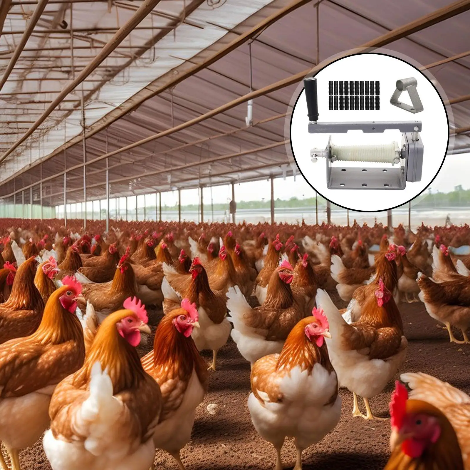 Hand Crank Winch Metal Greenhouse Film Roll Up Device Efficient Agricultural Coiler for Livestock Farm Chicken Coops
Hand Crank Winch Metal Greenhouse Film Roll Up Device Efficient Agricultural Coiler for Livestock Farm Chicken Coops