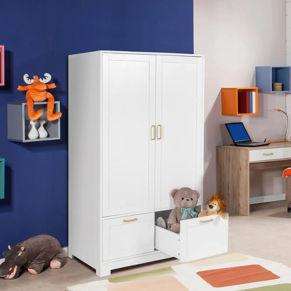 Armoire Wardrobe Closet with Doors and Drawers, Wardrobe Cabinet, Armoire with Drawers, White Closet, 35 W x 20 D x 60 H
Armoire Wardrobe Closet with Doors and Drawers, Wardrobe Cabinet, Armoire with Drawers, White Closet, 35 W x 20 D x 60 H