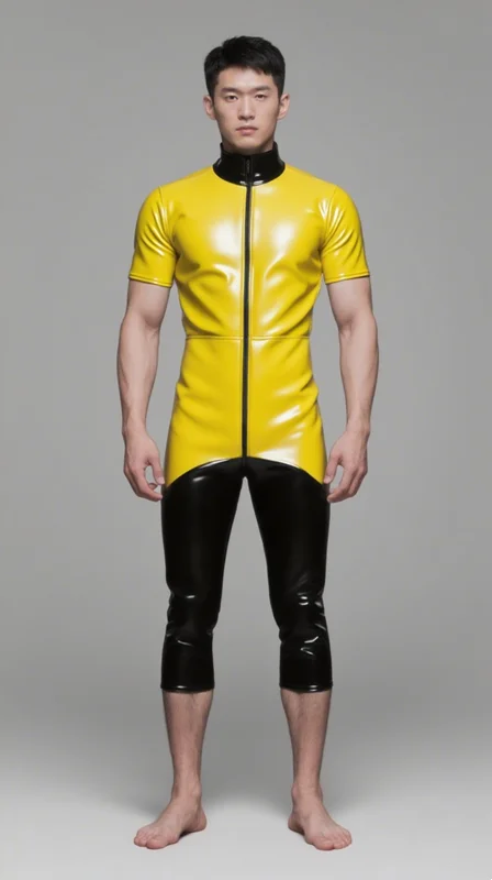 100% Natural Latex Rubber Halloween Masquerade Handmade Custom Cosplay Catsuit Fashionable sports Suit Black&Yellow
100% Natural Latex Rubber Halloween Masquerade Handmade Custom Cosplay Catsuit Fashionable sports Suit Black&Yellow