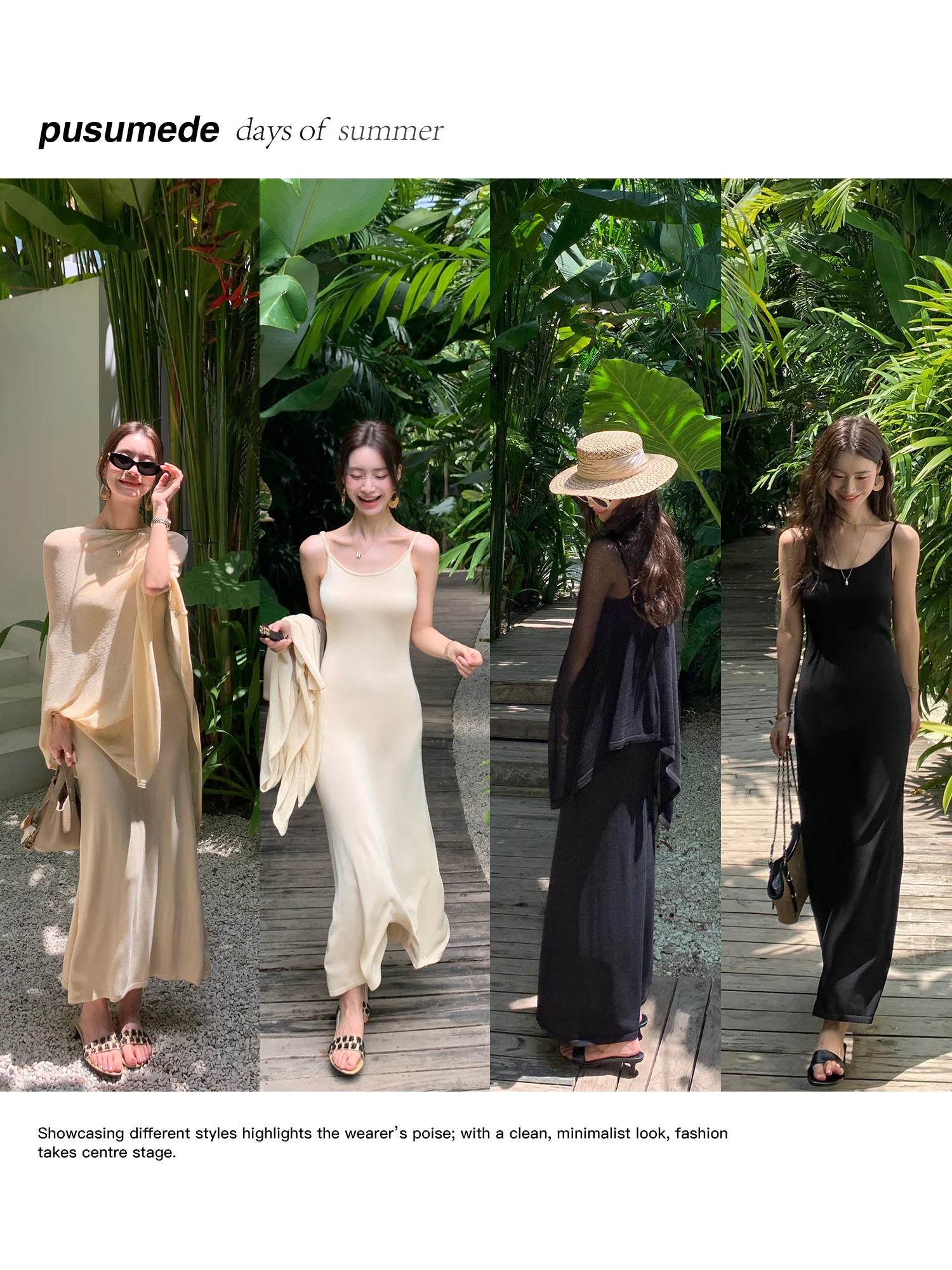 Pusumede Lazy Elegant Shoulder Wrap Strap Dress Women Asymmetrical Thin Sun Protection Cover up Two Piece Set Casual Style
Pusumede Lazy Elegant Shoulder Wrap Strap Dress Women Asymmetrical Thin Sun Protection Cover up Two Piece Set Casual Style