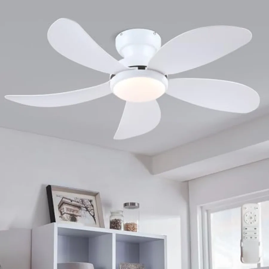 42" Low Profile Ceiling Fans with Lights and Remote, Small Modern Flush Mount Ceilg Fans with Quiet Reversible DC Motor, Dimmab
42" Low Profile Ceiling Fans with Lights and Remote, Small Modern Flush Mount Ceilg Fans with Quiet Reversible DC Motor, Dimmab
