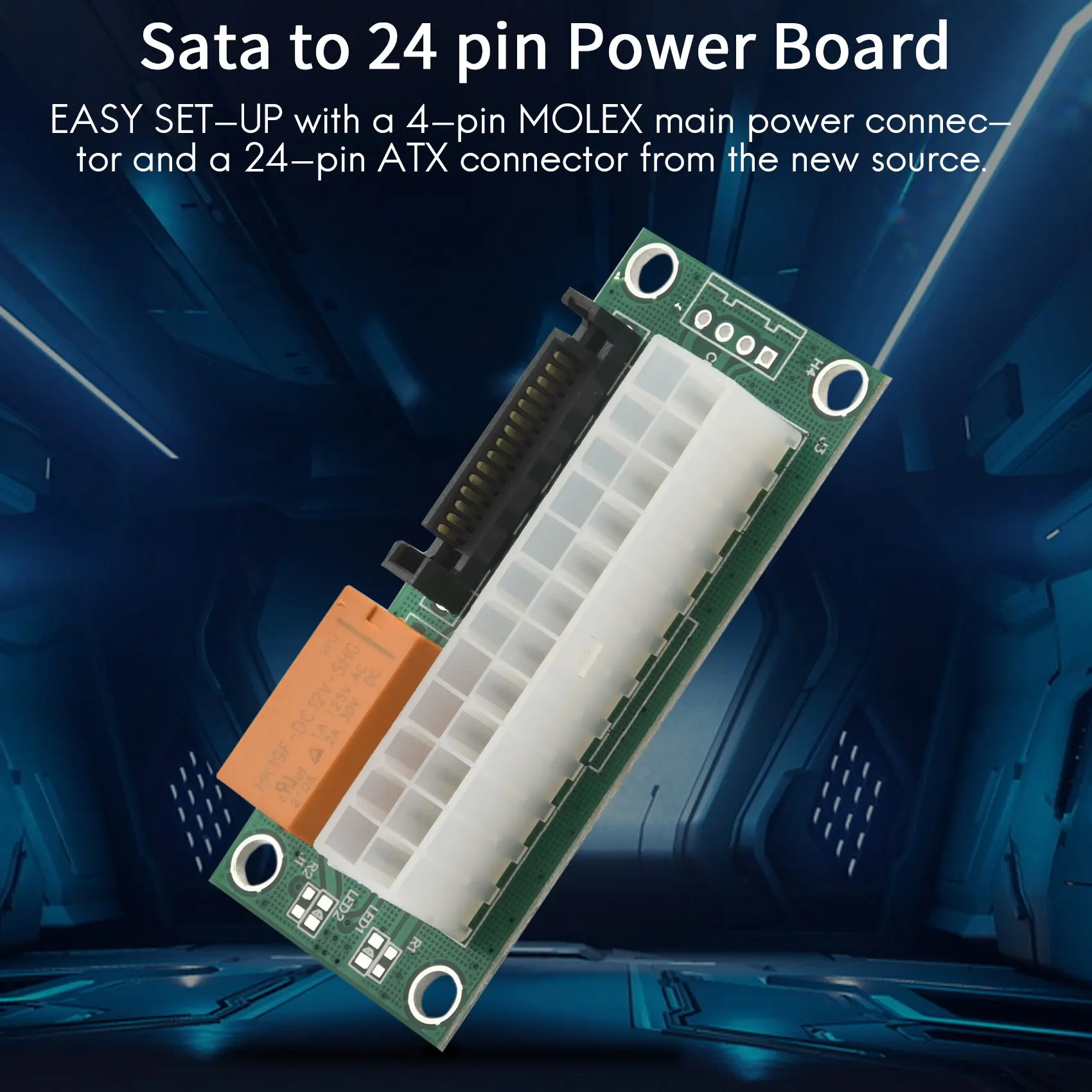 Плата питания SuperDeals, двойной блок питания, несколько адаптеров питания Add2Psu с разъемом Sata ATX 24Pin на 4Pin для биткойн-майнера
Плата питания SuperDeals, двойной блок питания, несколько адаптеров питания Add2Psu с разъемом Sata ATX 24Pin на 4Pin для биткойн-майнера