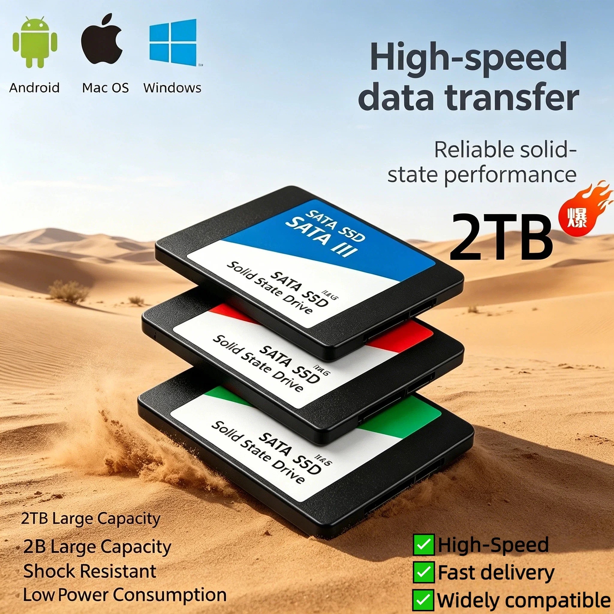 Original 2TB External Portable High Speed SATA3 SSD Solid State Drive Hard Disk For Laptop Computer Upgrade Data Elite XUltimate
Original 2TB External Portable High Speed SATA3 SSD Solid State Drive Hard Disk For Laptop Computer Upgrade Data Elite XUltimate