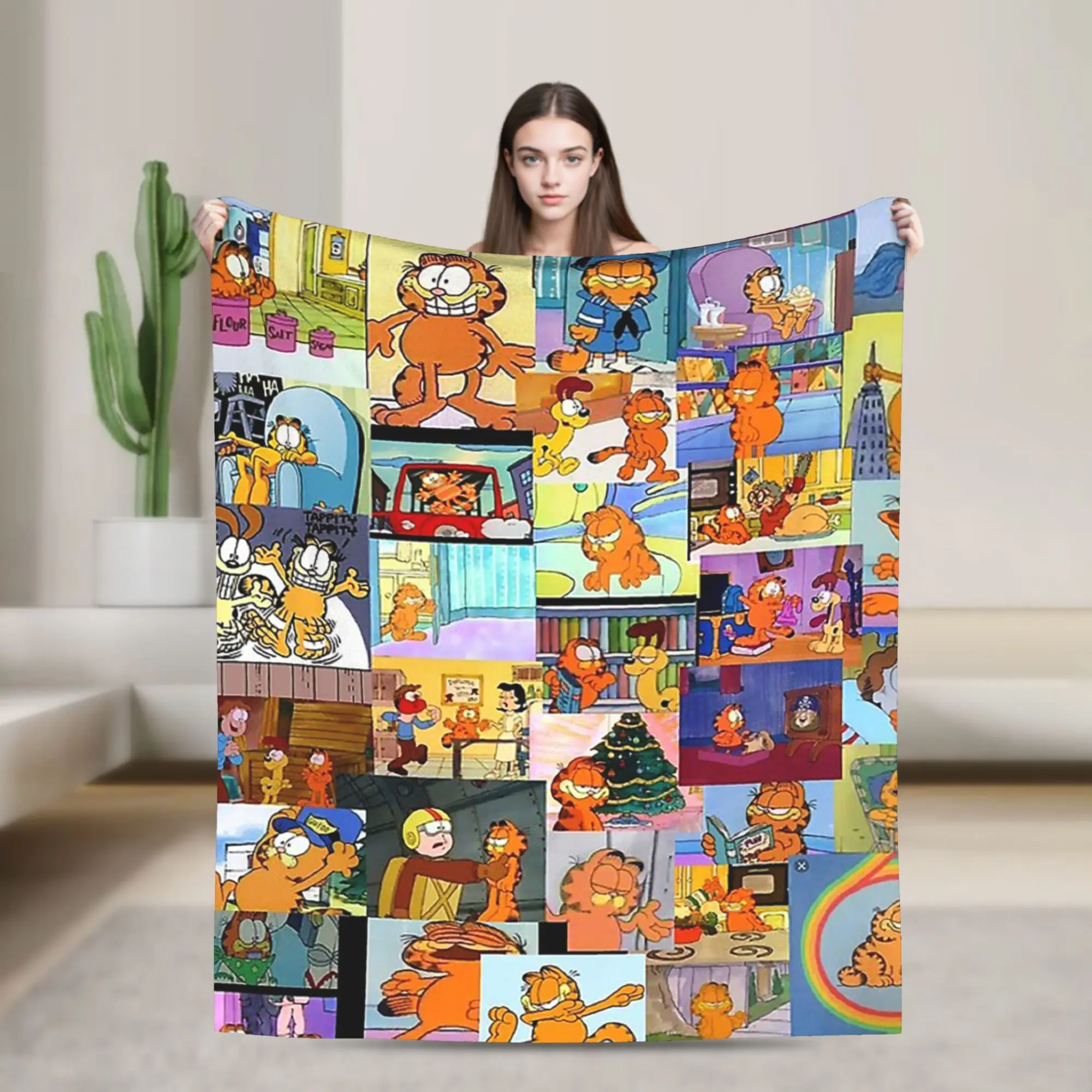 Garfielded Overload Blanket Funny Cat Flannel Novelty Soft Throw Blanket for Home Summer,
Garfielded Overload Blanket Funny Cat Flannel Novelty Soft Throw Blanket for Home Summer,