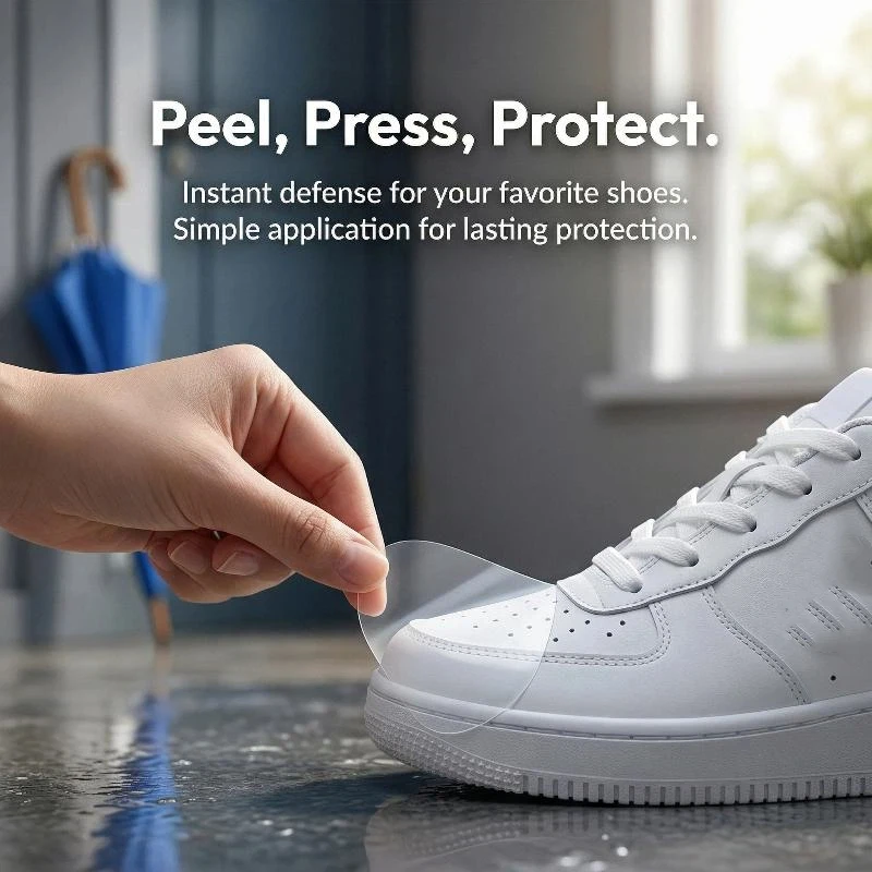 90Pcs Transparent Shoe Toe Stickers Waterproof Film Dirt Resistant Protector for Sneakers Rainy Days Outdoor
90Pcs Transparent Shoe Toe Stickers Waterproof Film Dirt Resistant Protector for Sneakers Rainy Days Outdoor