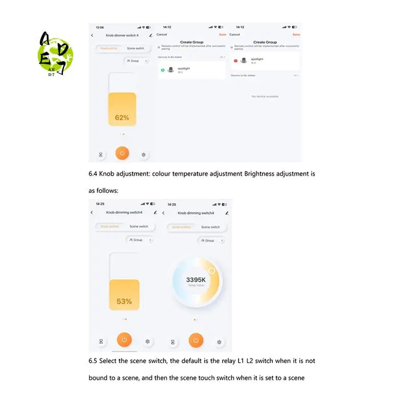 AED7-Tuya Zigbee Ручка Умный переключатель затемнения Панель управления приложением Голосовое управление Связь 4-х групповое реле Умный дом Выключатель света
AED7-Tuya Zigbee Ручка Умный переключатель затемнения Панель управления приложением Голосовое управление Связь 4-х групповое реле Умный дом Выключатель света