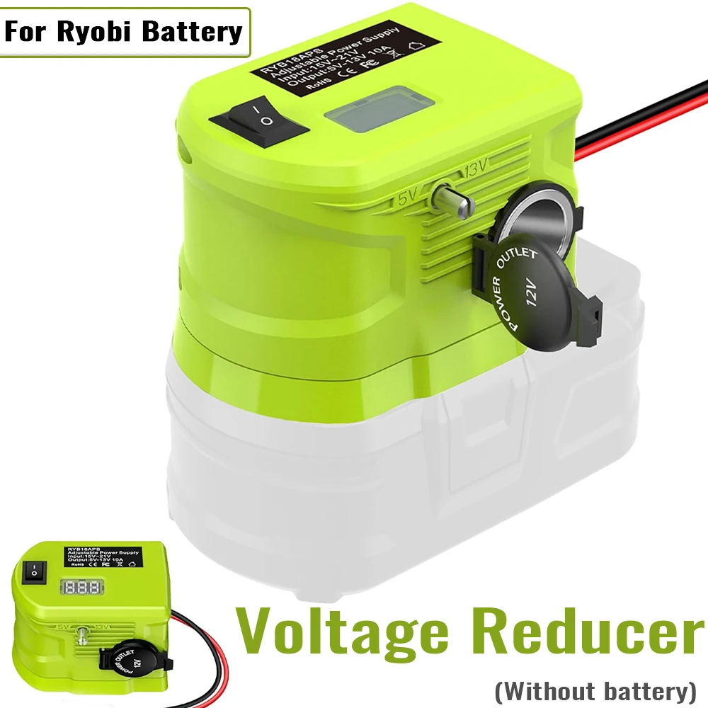 DC 18V to 12V Step Down Converter For Ryobi 18V Battery Adapter Voltage Reducer Transformer Cigarette Lighter
DC 18V to 12V Step Down Converter For Ryobi 18V Battery Adapter Voltage Reducer Transformer Cigarette Lighter