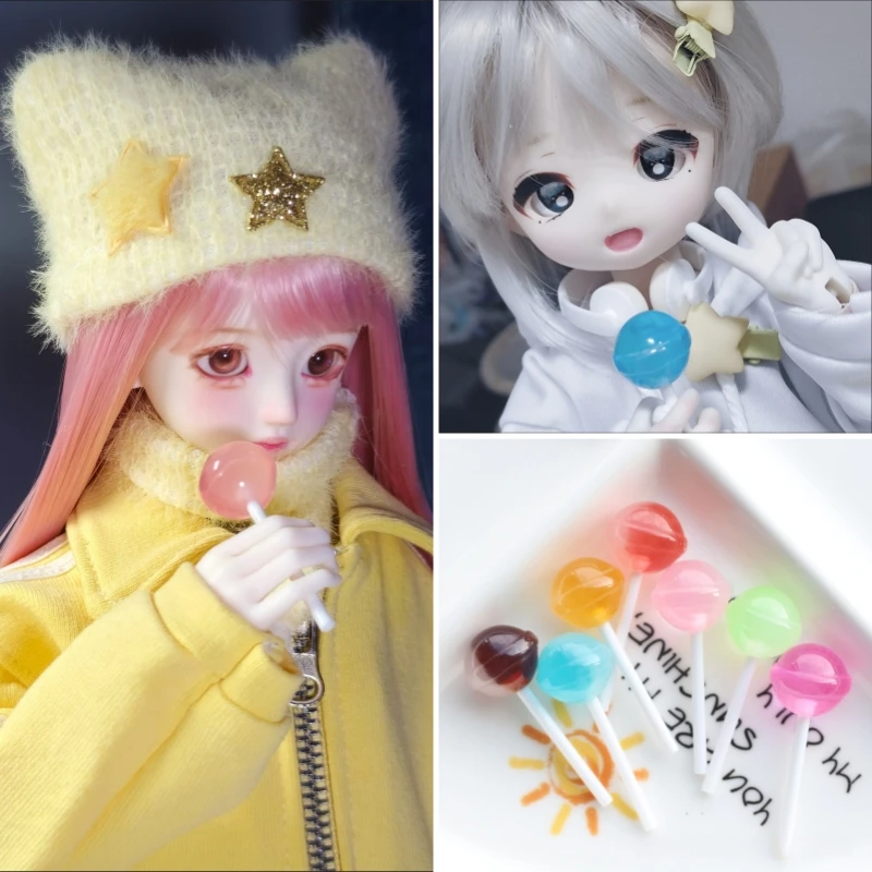 Simulation Mini Resin Lollipop for BJD Doll Handheld Decor Accessories Girl DIY Dollhouse Miniature Scene Ornament Gift Toys
Simulation Mini Resin Lollipop for BJD Doll Handheld Decor Accessories Girl DIY Dollhouse Miniature Scene Ornament Gift Toys