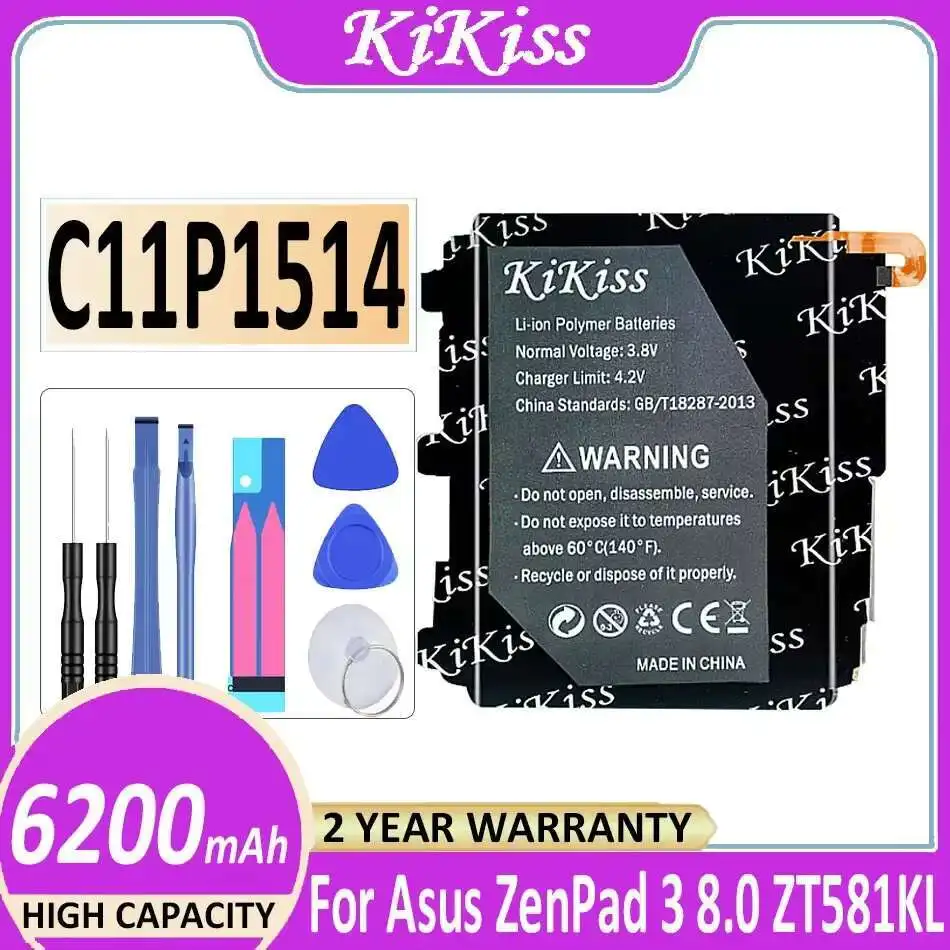 Long-Lasting Performance 6200mAh For Asus Zenpad 3 8.0,Z8 XLTE,ZT581KL,P008,Z581KL Tablet Battery C11P1514
Long-Lasting Performance 6200mAh For Asus Zenpad 3 8.0,Z8 XLTE,ZT581KL,P008,Z581KL Tablet Battery C11P1514