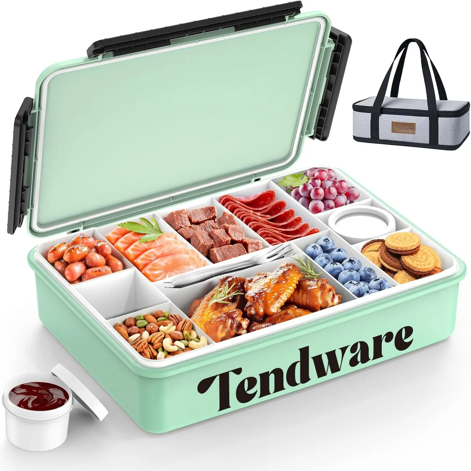 Insulated Snack Box with 12 Compartments, Ice Pack & Bag for Picnics, Road Trips, Christmas Gifts
Insulated Snack Box with 12 Compartments, Ice Pack & Bag for Picnics, Road Trips, Christmas Gifts