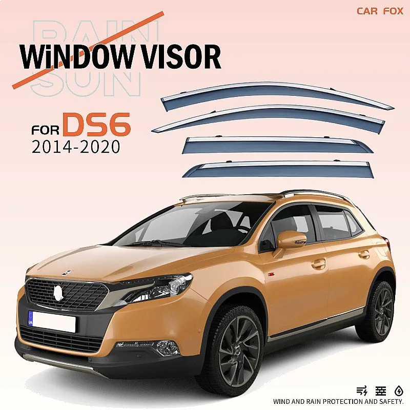 For CITROEN DS6 2014-2020 Car Window Visor Rain Sun Shade Side Deflector Awning Auto Accessories
For CITROEN DS6 2014-2020 Car Window Visor Rain Sun Shade Side Deflector Awning Auto Accessories