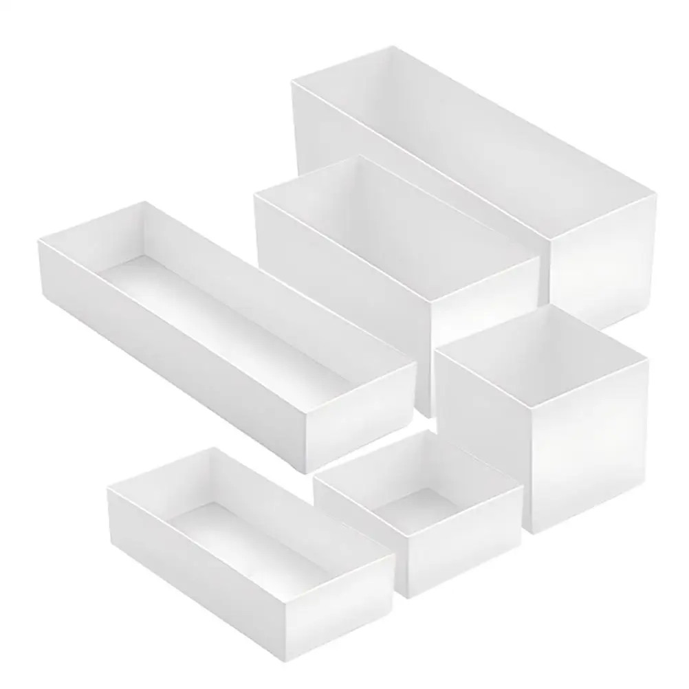 6pcs Cutlery ganizers Silverware Storage Boxes Chopsticks Holder White Drawer Tableware Storage Box PP Kitchen Utensil Container
6pcs Cutlery ganizers Silverware Storage Boxes Chopsticks Holder White Drawer Tableware Storage Box PP Kitchen Utensil Container