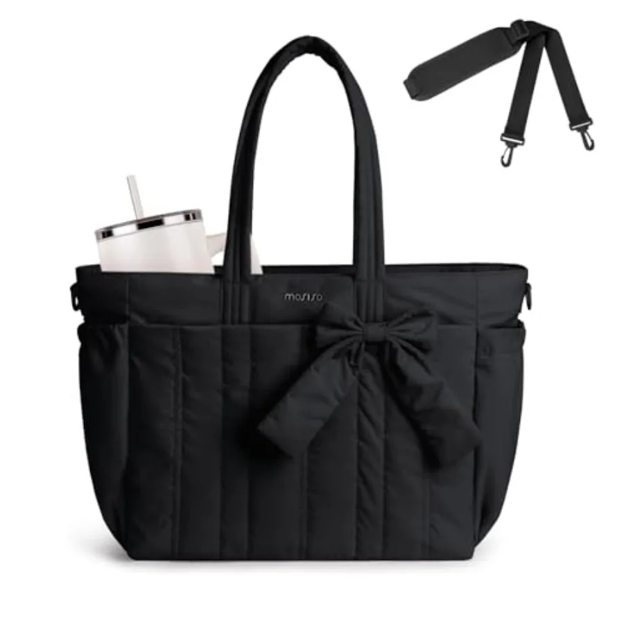 Tote Bag for Women, Laptop Bags Handbag Work Tote Bag with Cup Holder and Bownot and 15-16 inch Laptop Compartment for Travel W
Tote Bag for Women, Laptop Bags Handbag Work Tote Bag with Cup Holder and Bownot and 15-16 inch Laptop Compartment for Travel W