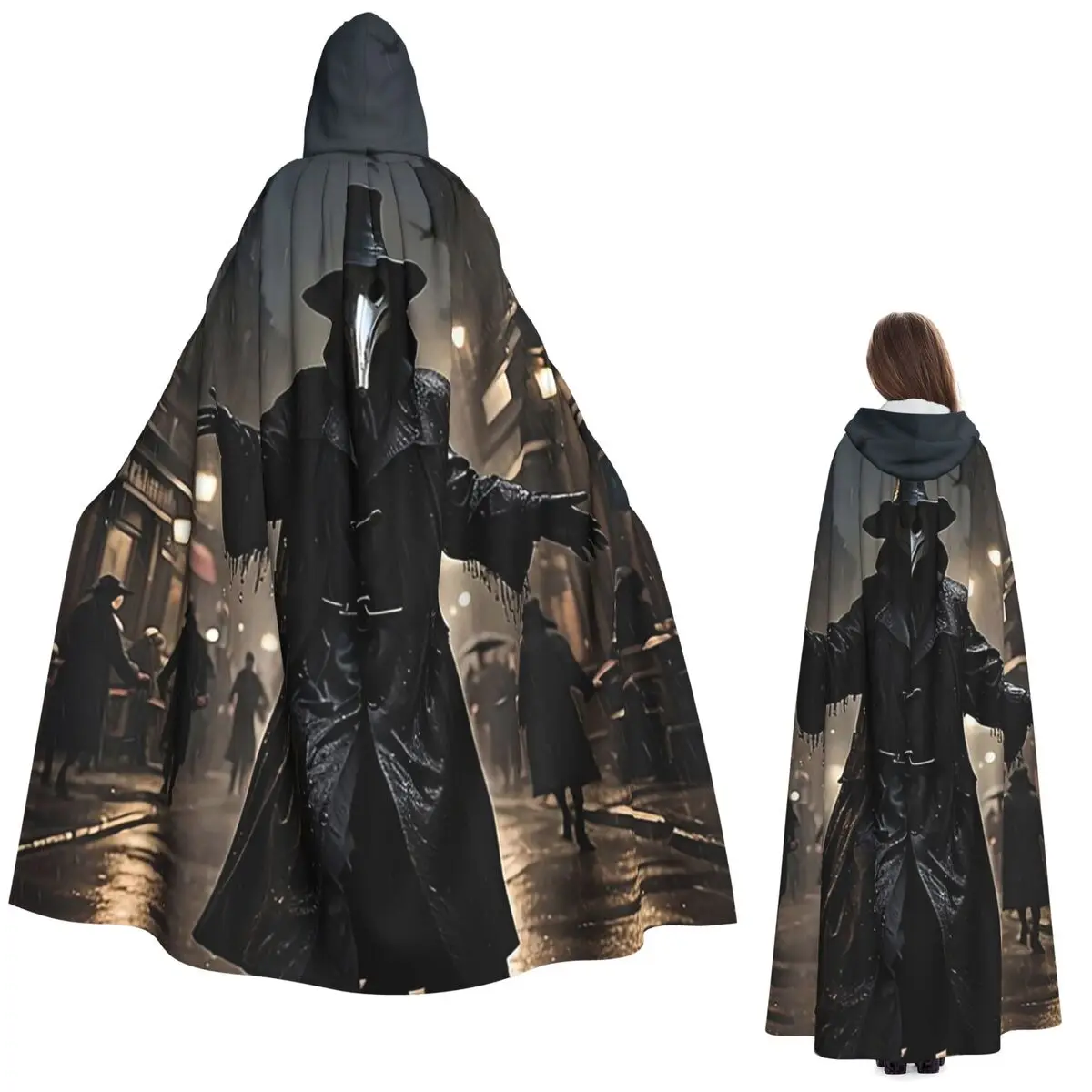 Plague Doctor Dances Happily In The Rain Long Hooded Cloak Witch Medieval Costume Cosplay Cape HalloweenParty Adult Unisex
Plague Doctor Dances Happily In The Rain Long Hooded Cloak Witch Medieval Costume Cosplay Cape HalloweenParty Adult Unisex