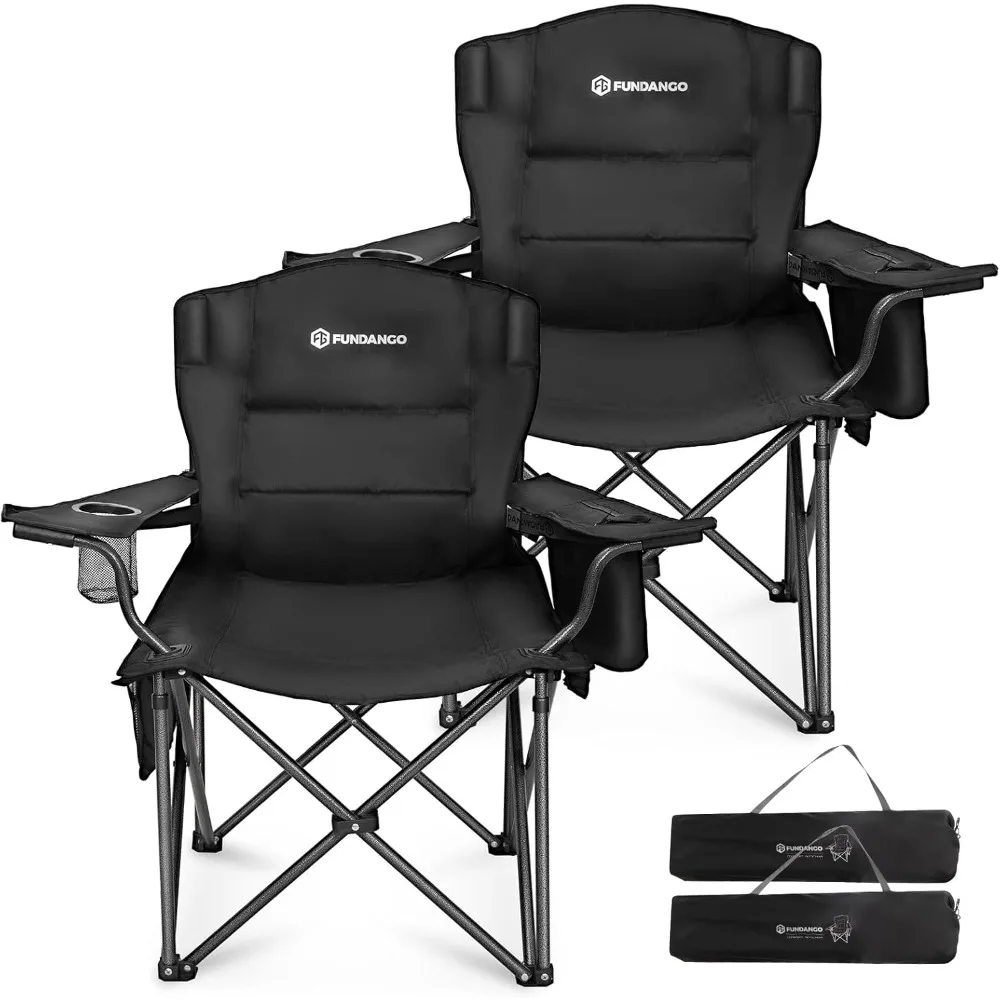 Oversized Camping Chair for Adults, Heavy Duty Foldable Portable Lawn Chair with Padded Seat & Back, Lumbar Support, Cup Holder
Oversized Camping Chair for Adults, Heavy Duty Foldable Portable Lawn Chair with Padded Seat & Back, Lumbar Support, Cup Holder