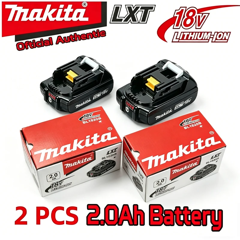2026 Authentic2.0Ah Makita 2000mAh battery, hot selling 18v tools battery, replaceable DHR202 DJV182 DDF487 DTW700 DGA404 DTD173
2026 Authentic2.0Ah Makita 2000mAh battery, hot selling 18v tools battery, replaceable DHR202 DJV182 DDF487 DTW700 DGA404 DTD173