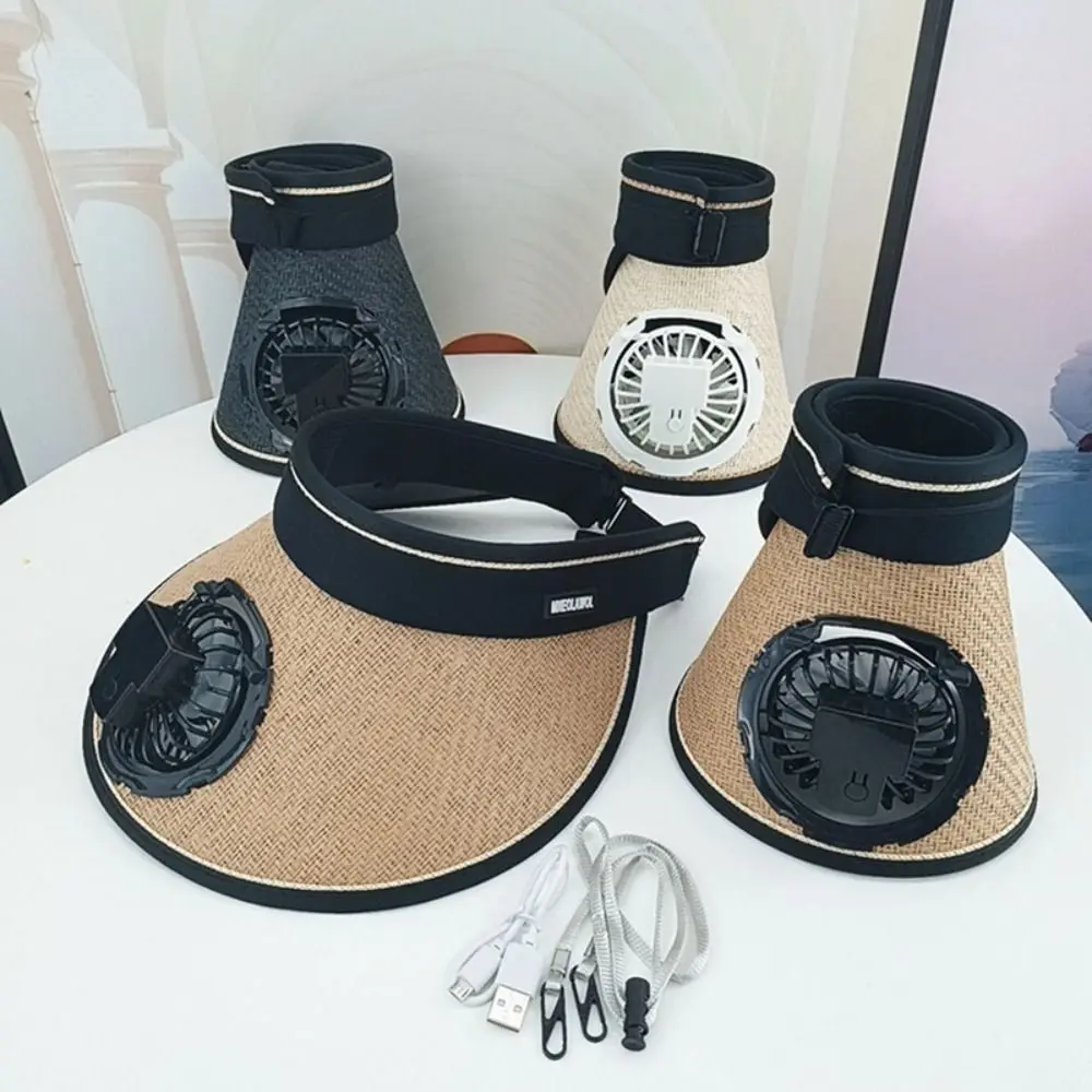 Portable With Fan Fan Sun Hat Breathable UV Protection Panama Cap Summer Adjustable Visors Men Women
Portable With Fan Fan Sun Hat Breathable UV Protection Panama Cap Summer Adjustable Visors Men Women
