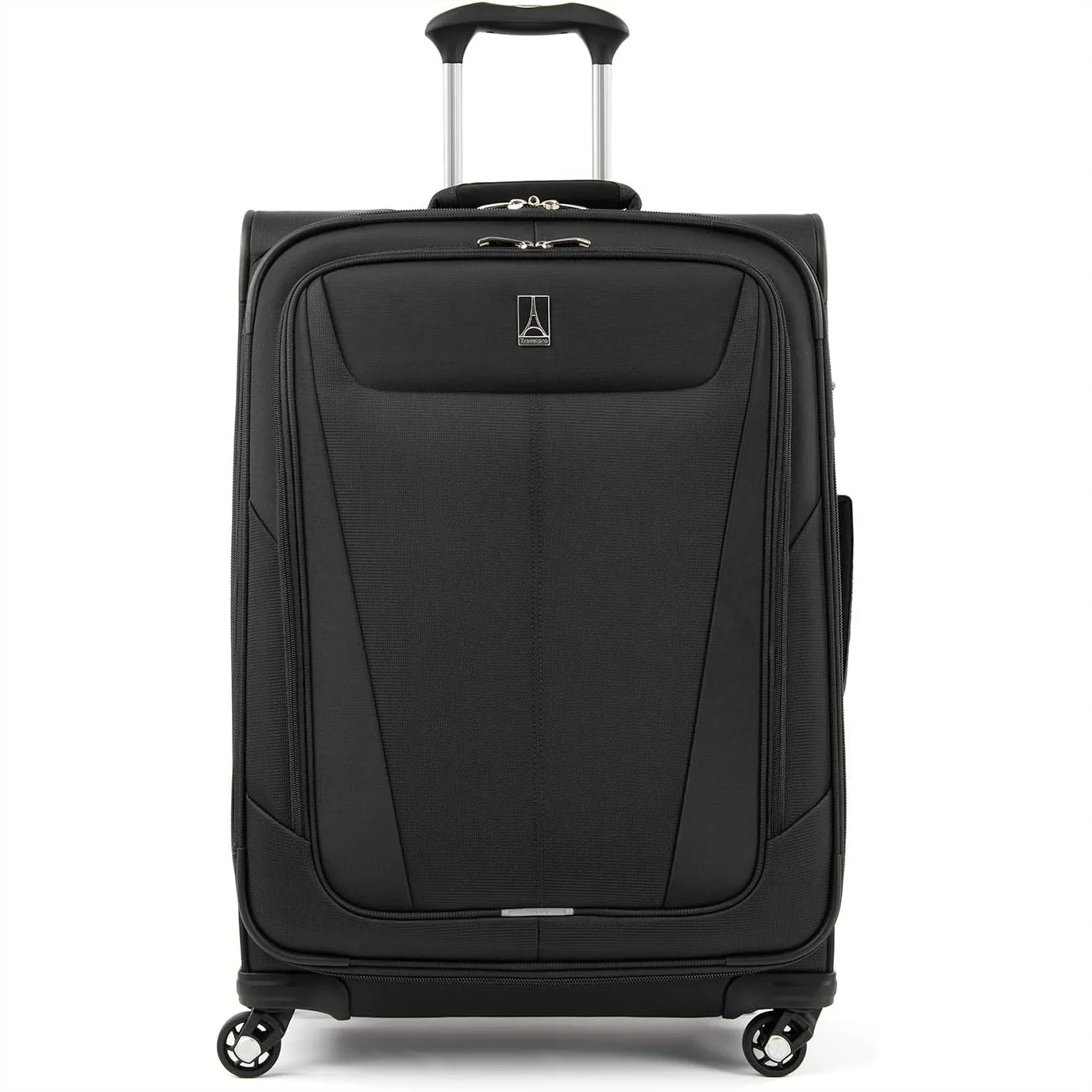 Lightweight 25-Inch Suitcase with 4 Spinner Wheels, Expandable Luggage for Travel, Black
Lightweight 25-Inch Suitcase with 4 Spinner Wheels, Expandable Luggage for Travel, Black