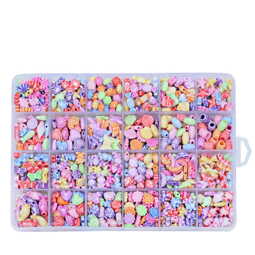 24 Lattices DIY Beads Set Acrylic Colorful About 1200 Pieces for Kids Jewelry Necklace Bracelet Creative Making Crafts
24 Lattices DIY Beads Set Acrylic Colorful About 1200 Pieces for Kids Jewelry Necklace Bracelet Creative Making Crafts