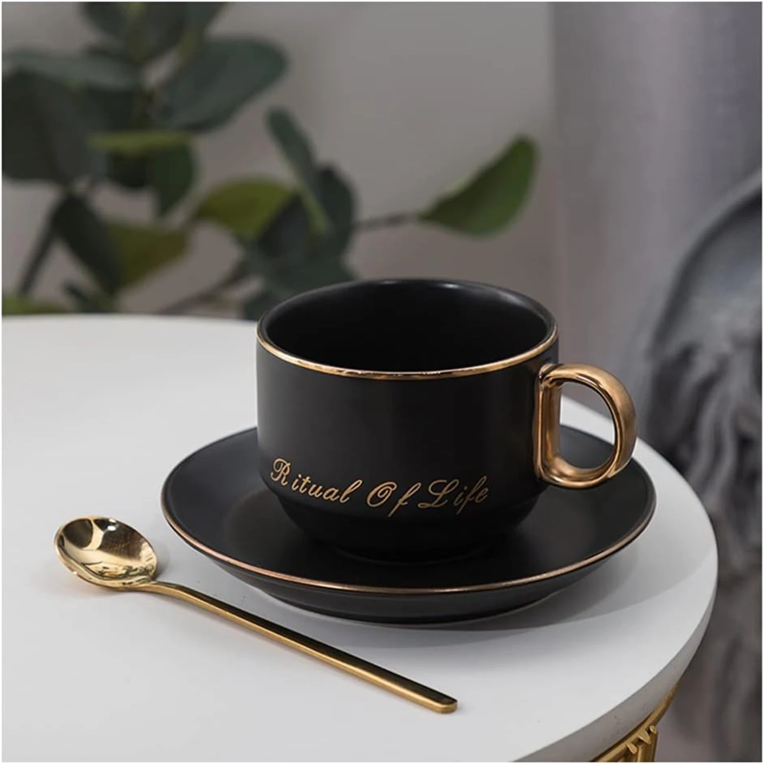 Beautiful Black Floral Design Tea Cups and Saucers for Coffee Lovers - Stylish Porcelain Coffee Mugs, Perfect for Special Occasi
Beautiful Black Floral Design Tea Cups and Saucers for Coffee Lovers - Stylish Porcelain Coffee Mugs, Perfect for Special Occasi