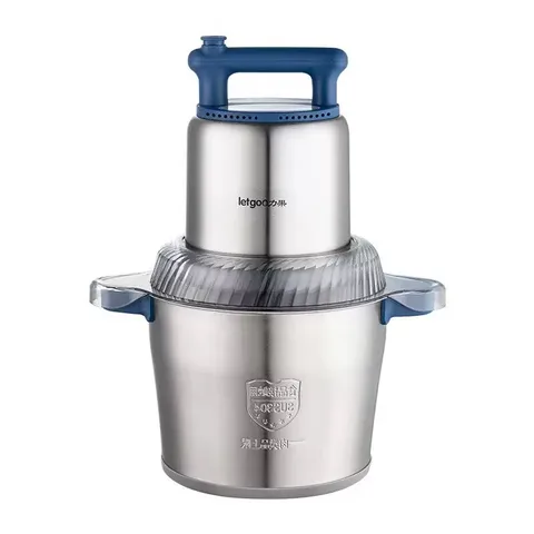 Professional 6L Commercial Meat Grinder, Industrial Grade Stainless Steel, 2-Speed Adjustable 1200W Motor, for Butcher Shop/Rest