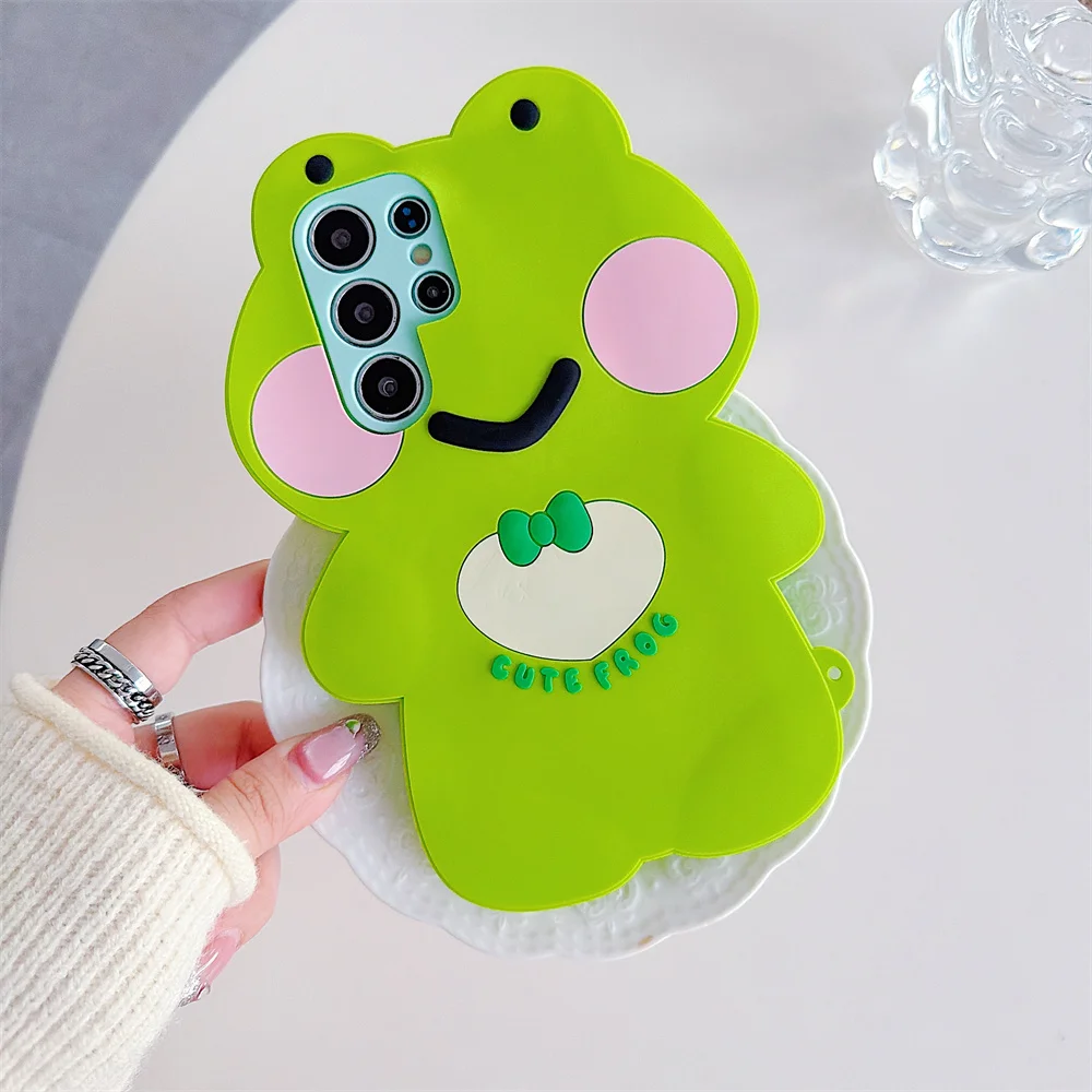 3D Cute Cartoon Green Frog Bow Adorable Phone Case for 17 Pro Max Soft Silicone Funny Protective Cover for iPhone 16 15 14 13
3D Cute Cartoon Green Frog Bow Adorable Phone Case for 17 Pro Max Soft Silicone Funny Protective Cover for iPhone 16 15 14 13