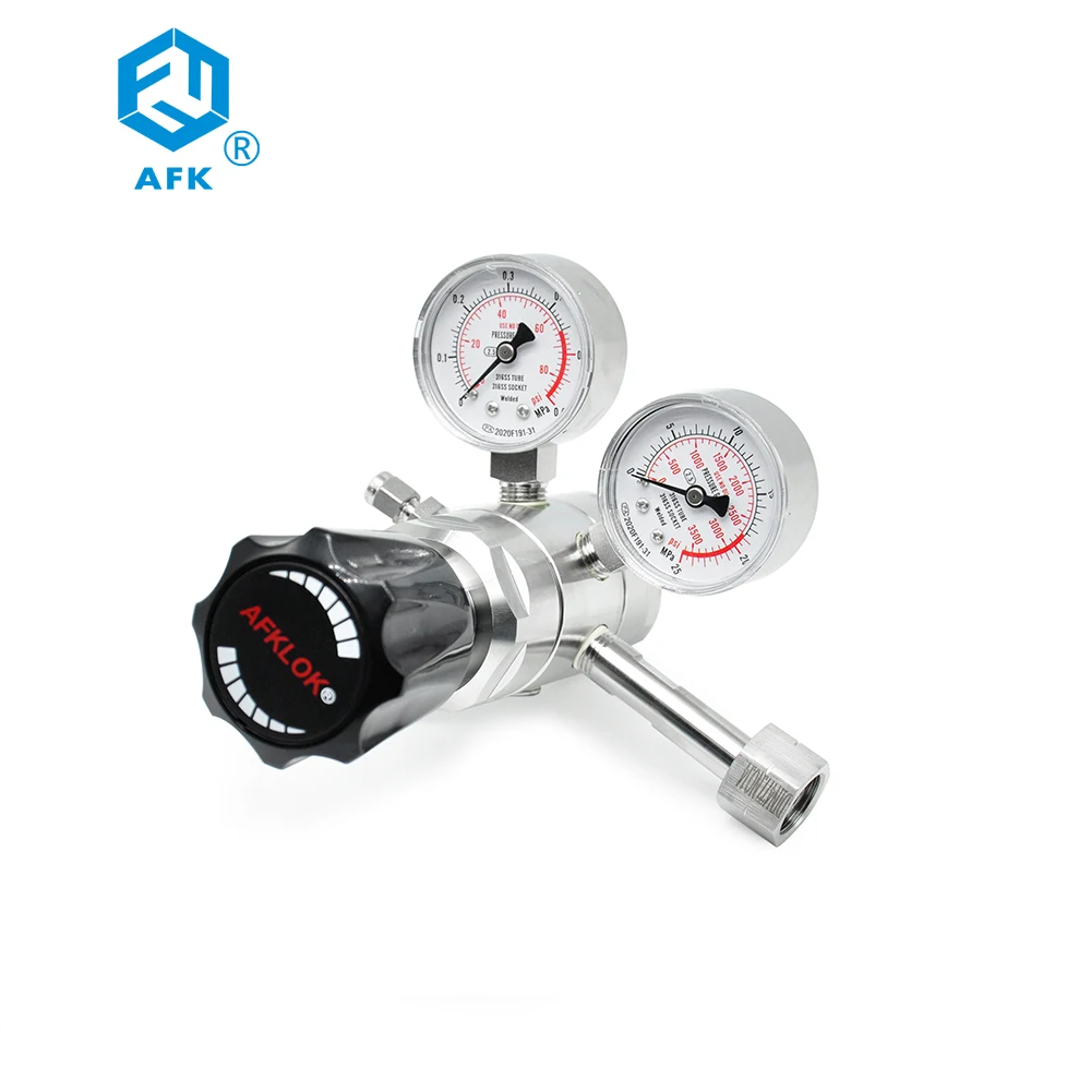 AFK Stainless Steel High Pressure Cylinder Argon co2 Carbon Dioxide Gas Pressure Regulator Valve 25Mpa
AFK Stainless Steel High Pressure Cylinder Argon co2 Carbon Dioxide Gas Pressure Regulator Valve 25Mpa