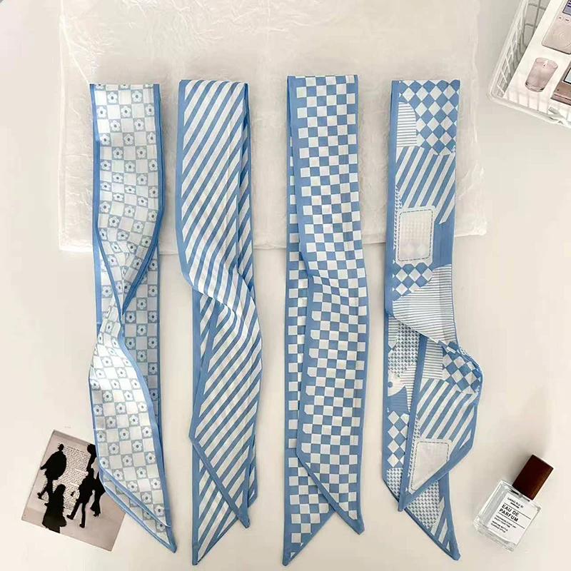 Trendy Flower Print Silk Scarf Hair Band Ribbon Tied-Up Hair Bow Vintage Satin Ribbon Hair Accessories for Women Neckerchief
Trendy Flower Print Silk Scarf Hair Band Ribbon Tied-Up Hair Bow Vintage Satin Ribbon Hair Accessories for Women Neckerchief