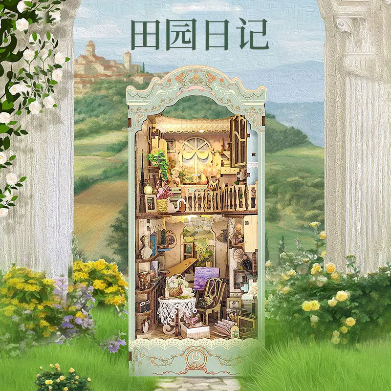 Pastoral diary induction book stand handmade DIY wooden puzzle three-dimensional 3d model bookend bookshelf creative gift
Pastoral diary induction book stand handmade DIY wooden puzzle three-dimensional 3d model bookend bookshelf creative gift