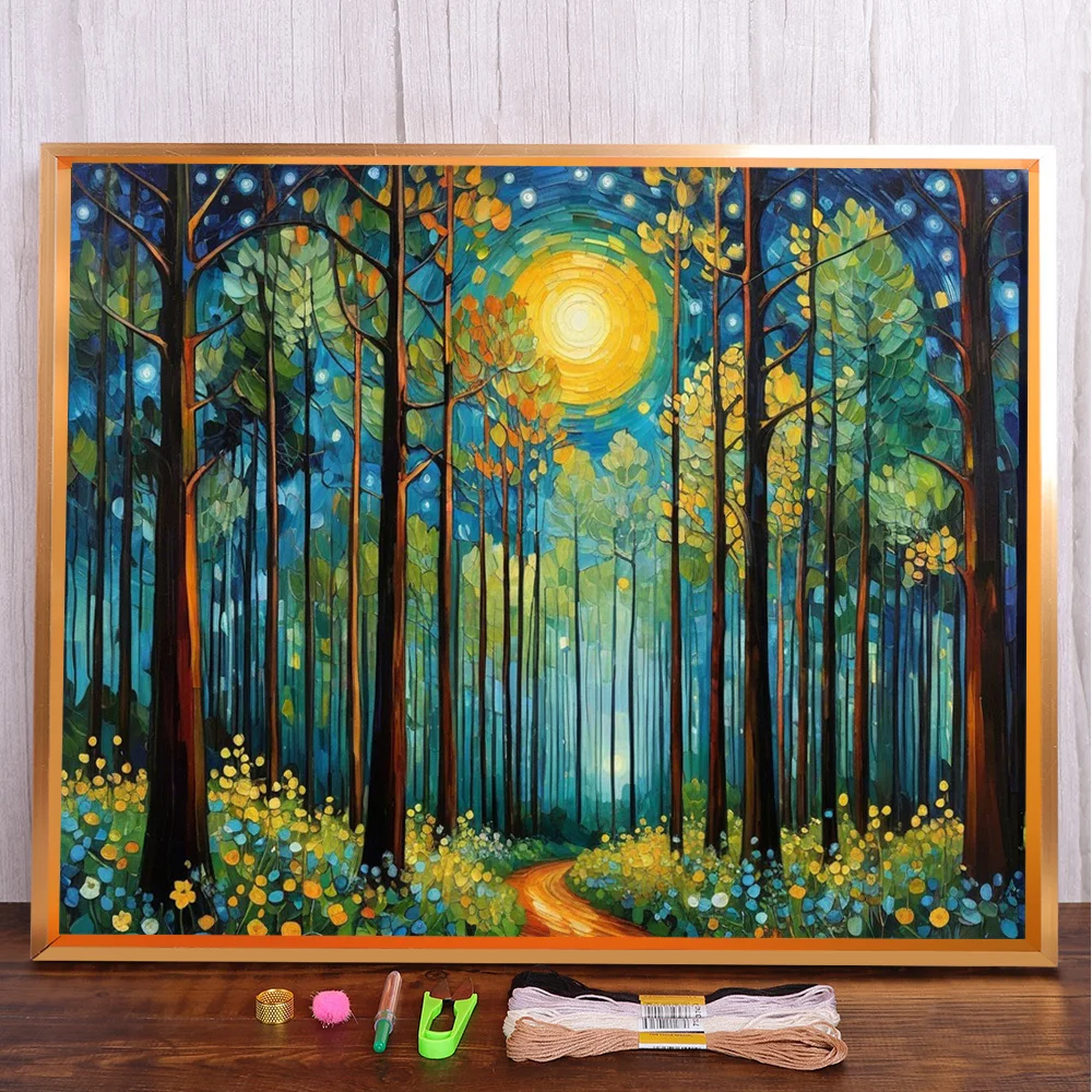 Scenery Forest Printed 11CT Cross Stitch DIY Embroidery Full Kit Craft Painting Handiwork Hobby Promotions Different Room Decor
Scenery Forest Printed 11CT Cross Stitch DIY Embroidery Full Kit Craft Painting Handiwork Hobby Promotions Different Room Decor