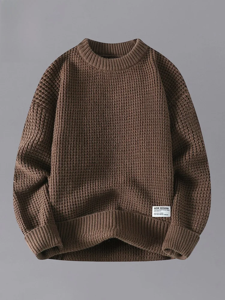 Men's Knitted Sweater round Ne Thiened Casual Loose Fit Color Winter Faion Youth Polyester Blend Long Sve
Men's Knitted Sweater round Ne Thiened Casual Loose Fit Color Winter Faion Youth Polyester Blend Long Sve