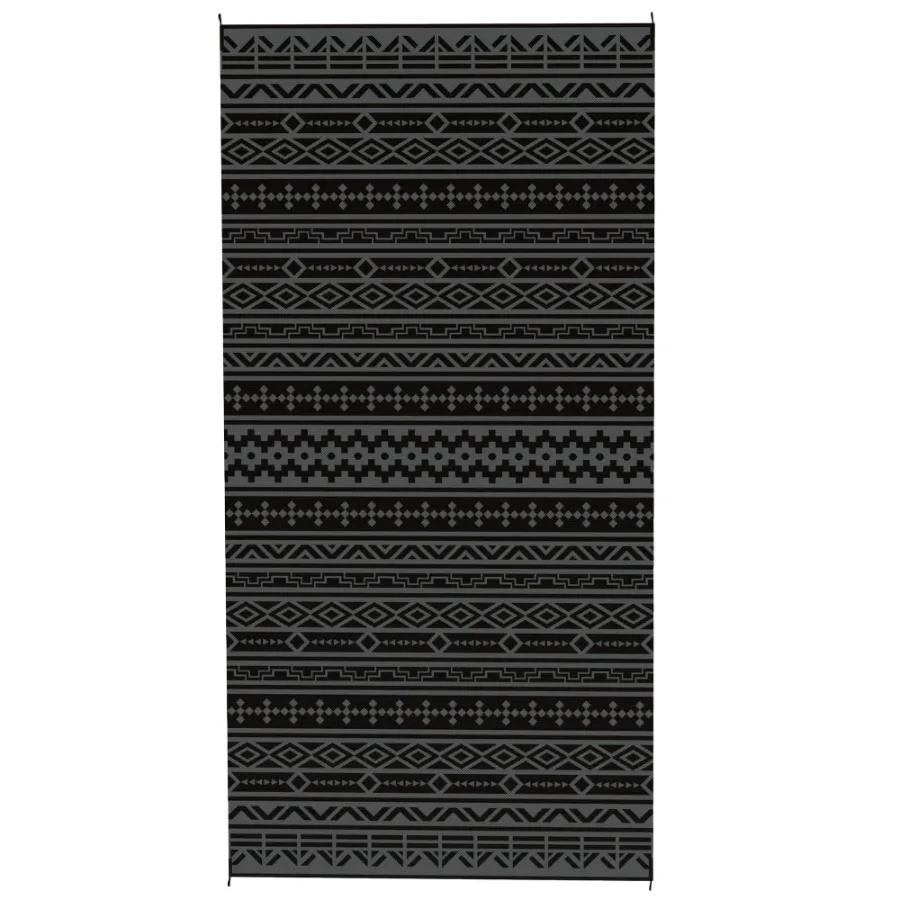 Reversible Outdoor Rug Waterproof Plastic Straw with Carry Bag 9' x 18' Black Gray Geometric Wall
Reversible Outdoor Rug Waterproof Plastic Straw with Carry Bag 9' x 18' Black Gray Geometric Wall