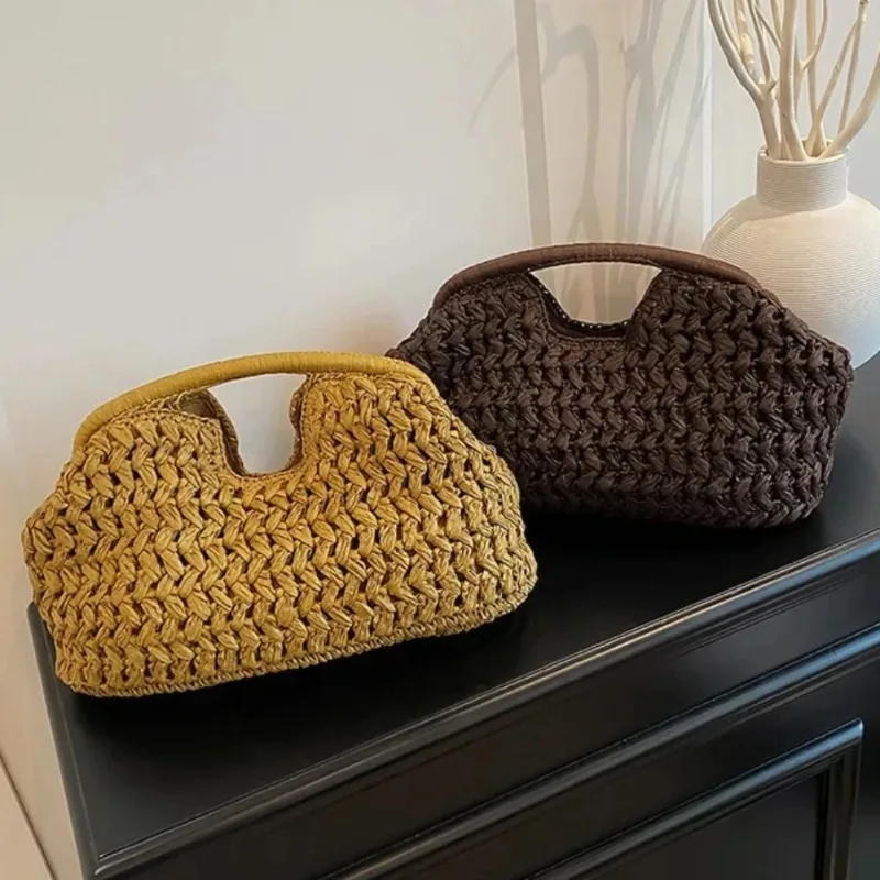 Elegant Ladies Chain Woven Handbag Straw Shoulder Bag Fashionable Raffia Crossbody Beach Bag Summer New Versatile Women's Bag
Elegant Ladies Chain Woven Handbag Straw Shoulder Bag Fashionable Raffia Crossbody Beach Bag Summer New Versatile Women's Bag