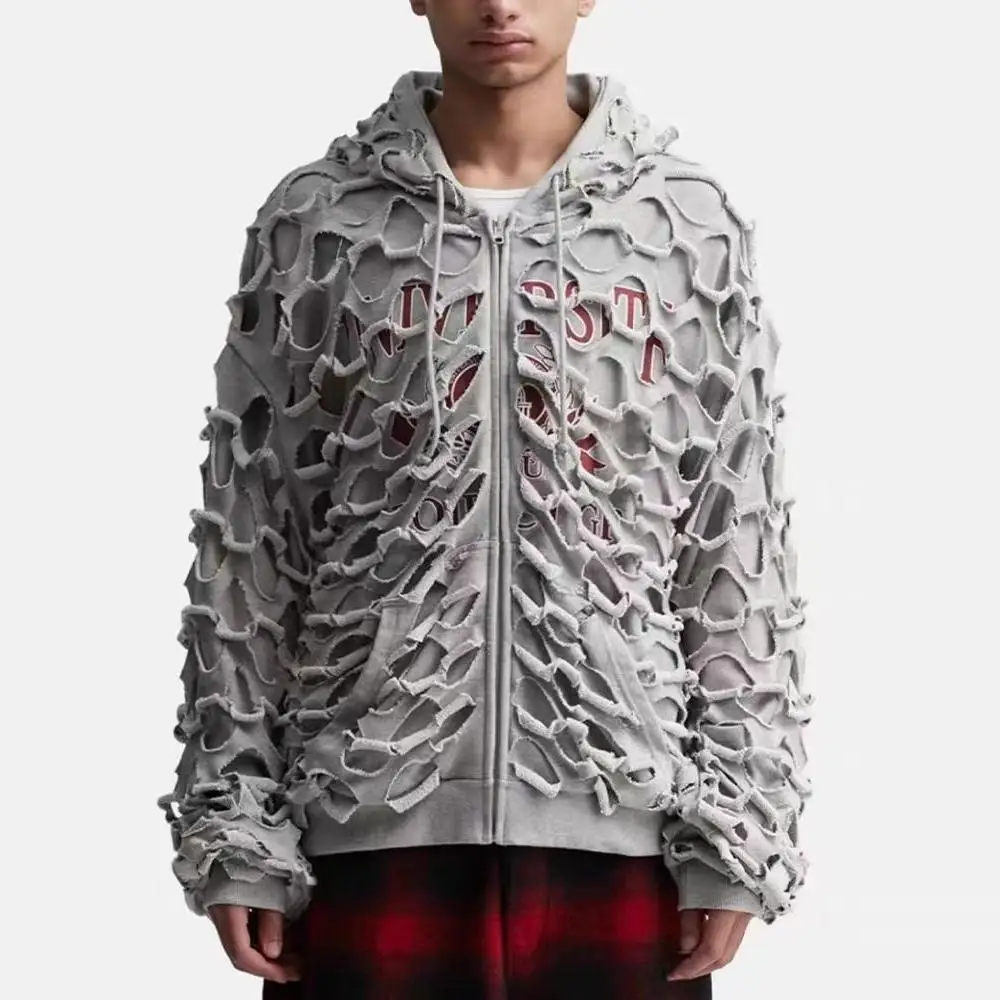 Ailz Double-Sided Zipper Hollow out Hoodie Vibe Sle Casual Loose Fit Long Sve Youth Faion Chinese Brand Sweatirt
Ailz Double-Sided Zipper Hollow out Hoodie Vibe Sle Casual Loose Fit Long Sve Youth Faion Chinese Brand Sweatirt