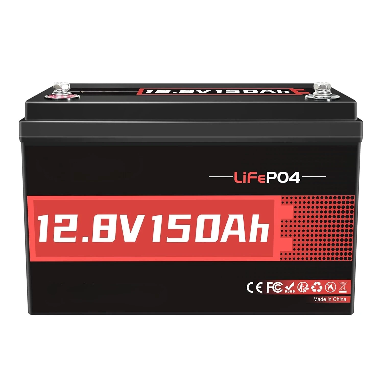 12V 150Ah LiFePO4 Lithium Battery, 1920Wh Energy & 100A BMS, Deep Cycle Battery for Solar System, RV Camper,, Customized
12V 150Ah LiFePO4 Lithium Battery, 1920Wh Energy & 100A BMS, Deep Cycle Battery for Solar System, RV Camper,, Customized