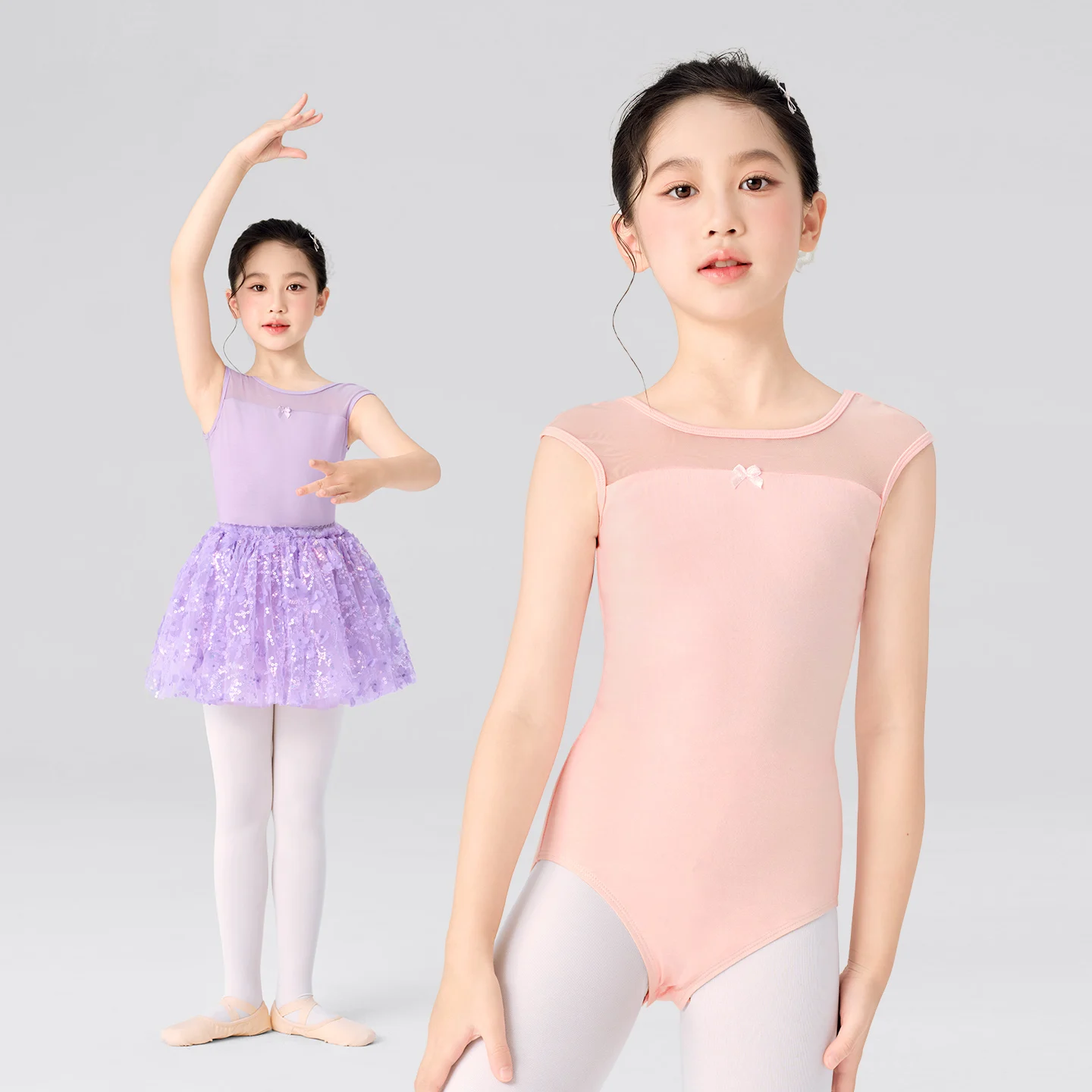 Children Mesh Splice Ballet Leotard O-neck Sleeveless Dance Leotard Kids Soft Breathable Cotton Open Crotch Gymnastics Bodysuit
Children Mesh Splice Ballet Leotard O-neck Sleeveless Dance Leotard Kids Soft Breathable Cotton Open Crotch Gymnastics Bodysuit